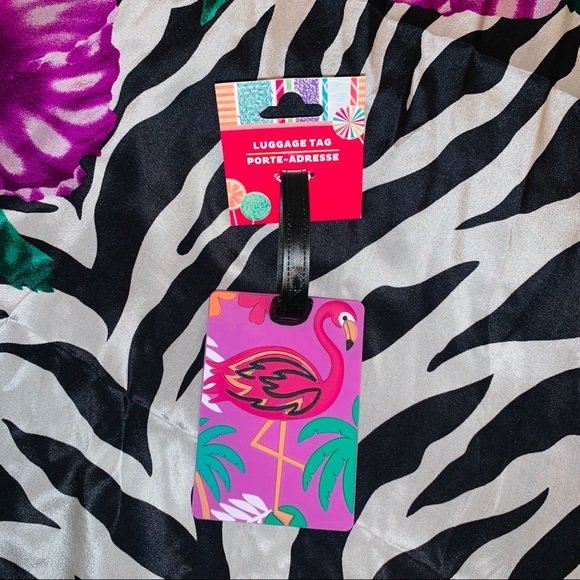 FLAMINGO LUGGAGE TAG NWT - Picture 4 of 7